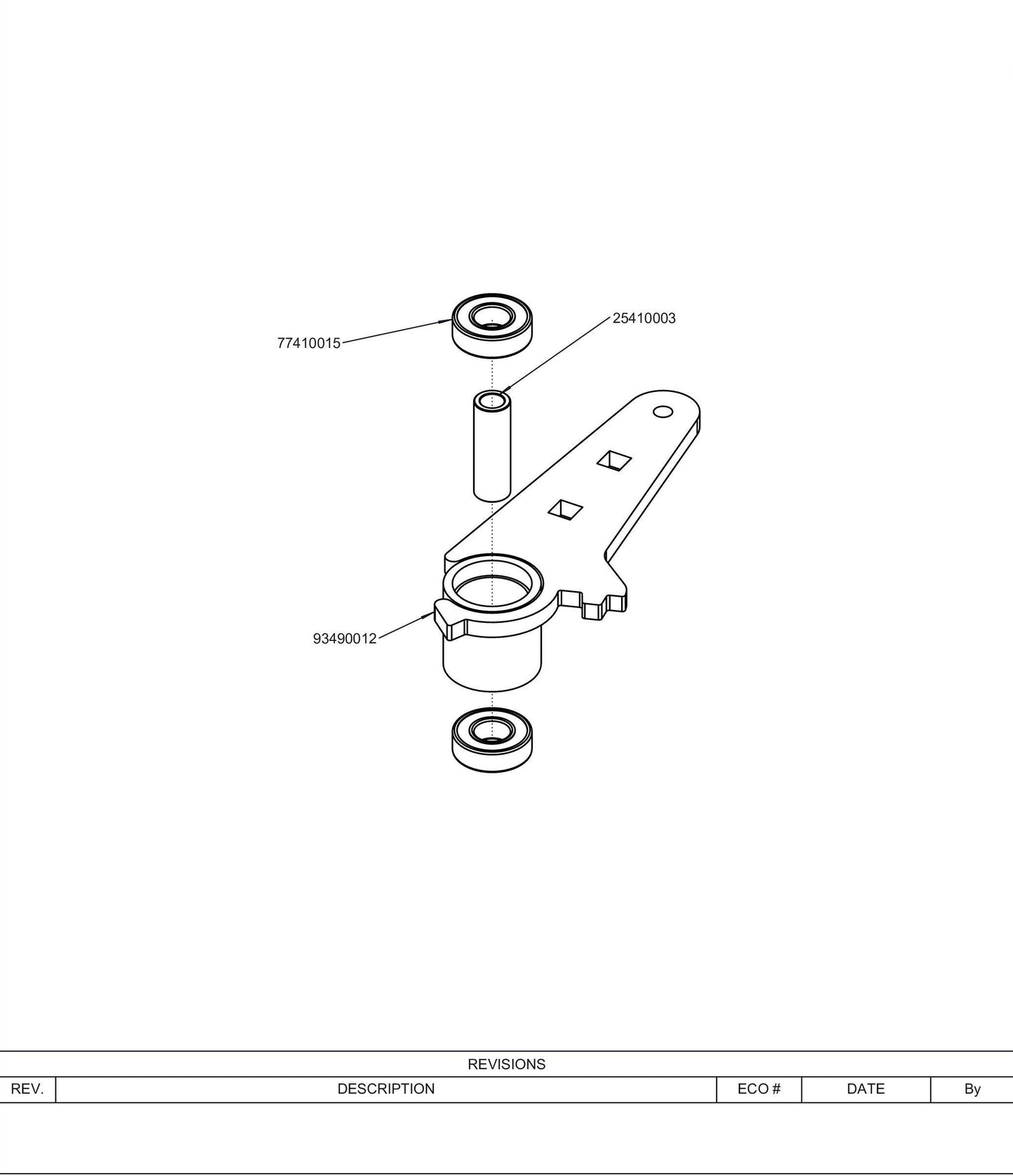 Right Idler Arm Assembly (Rep 98490008) 98460048.