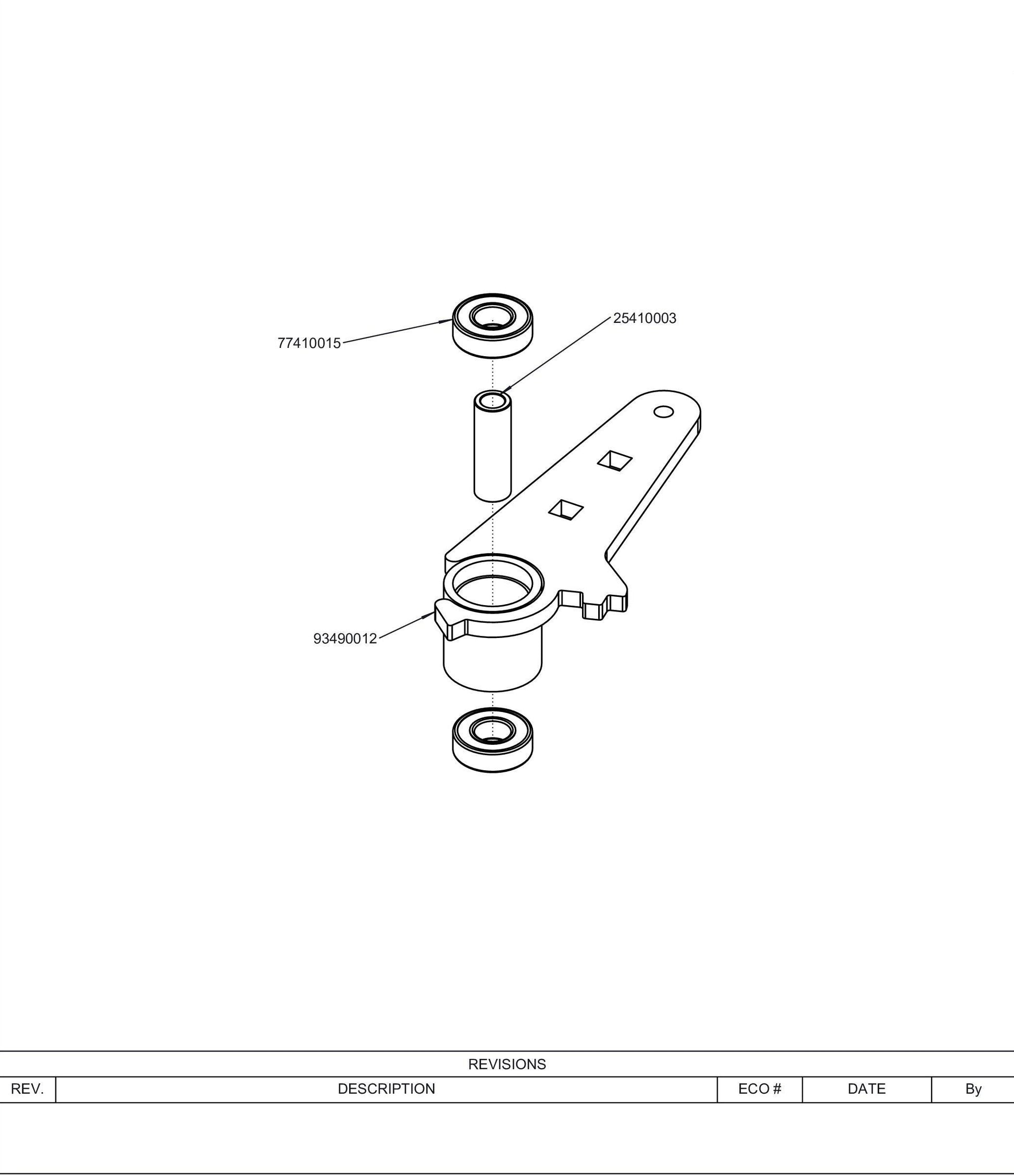Right Idler Arm Assembly (Rep 98490008) 98460048.