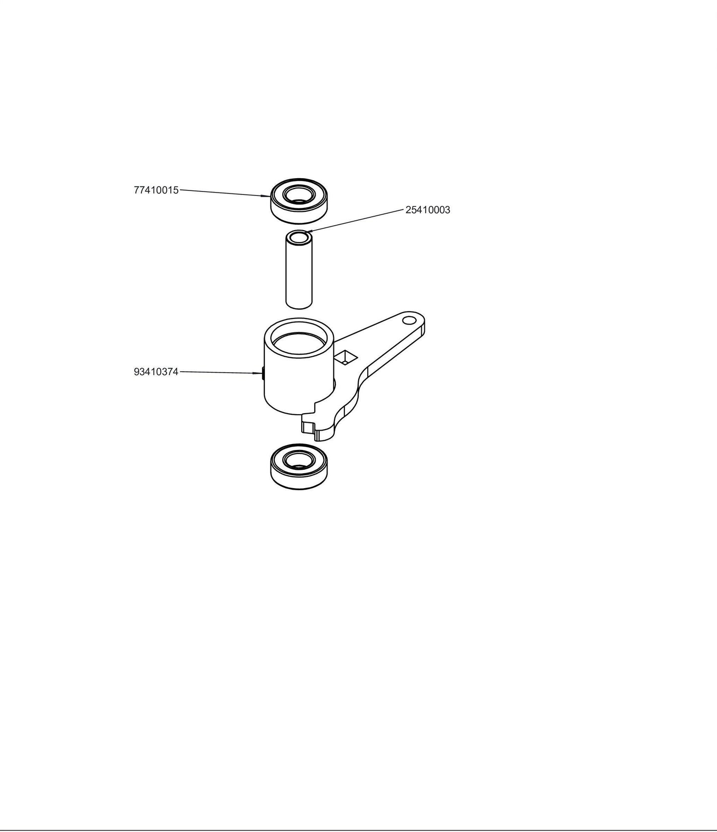 WSTN Engine Deck Idler Arm Assembly 98460056.