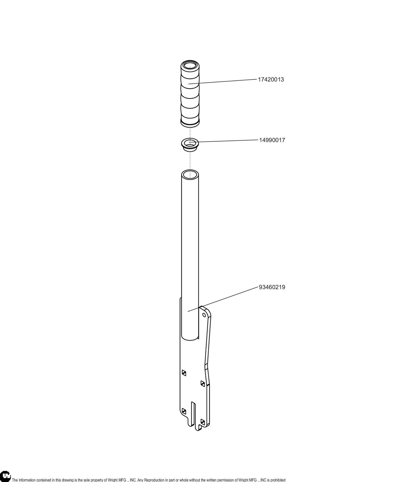 WSTN/WSPN Deck Lift Handle 98460079.