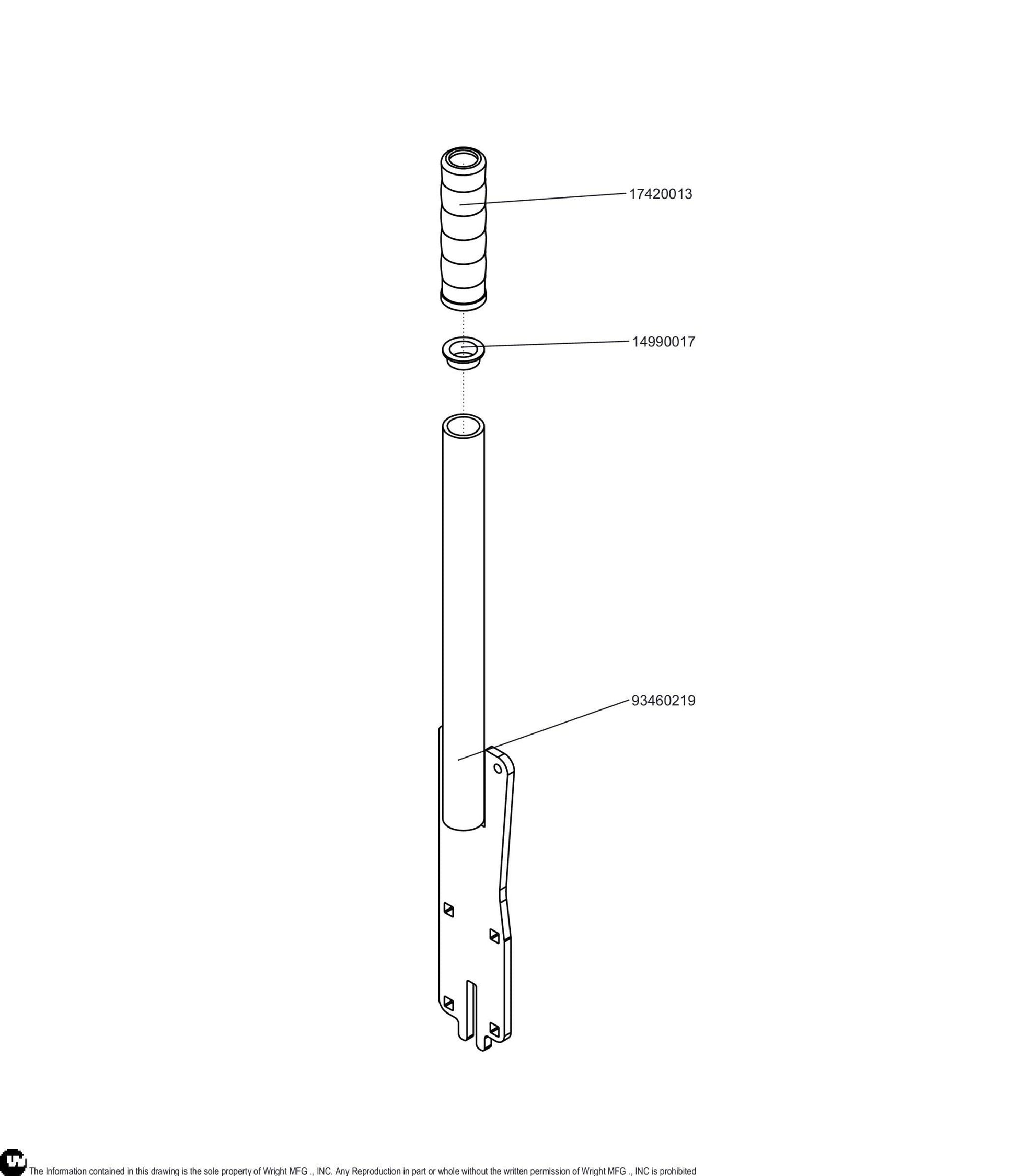 WSTN/WSPN Deck Lift Handle 98460079.