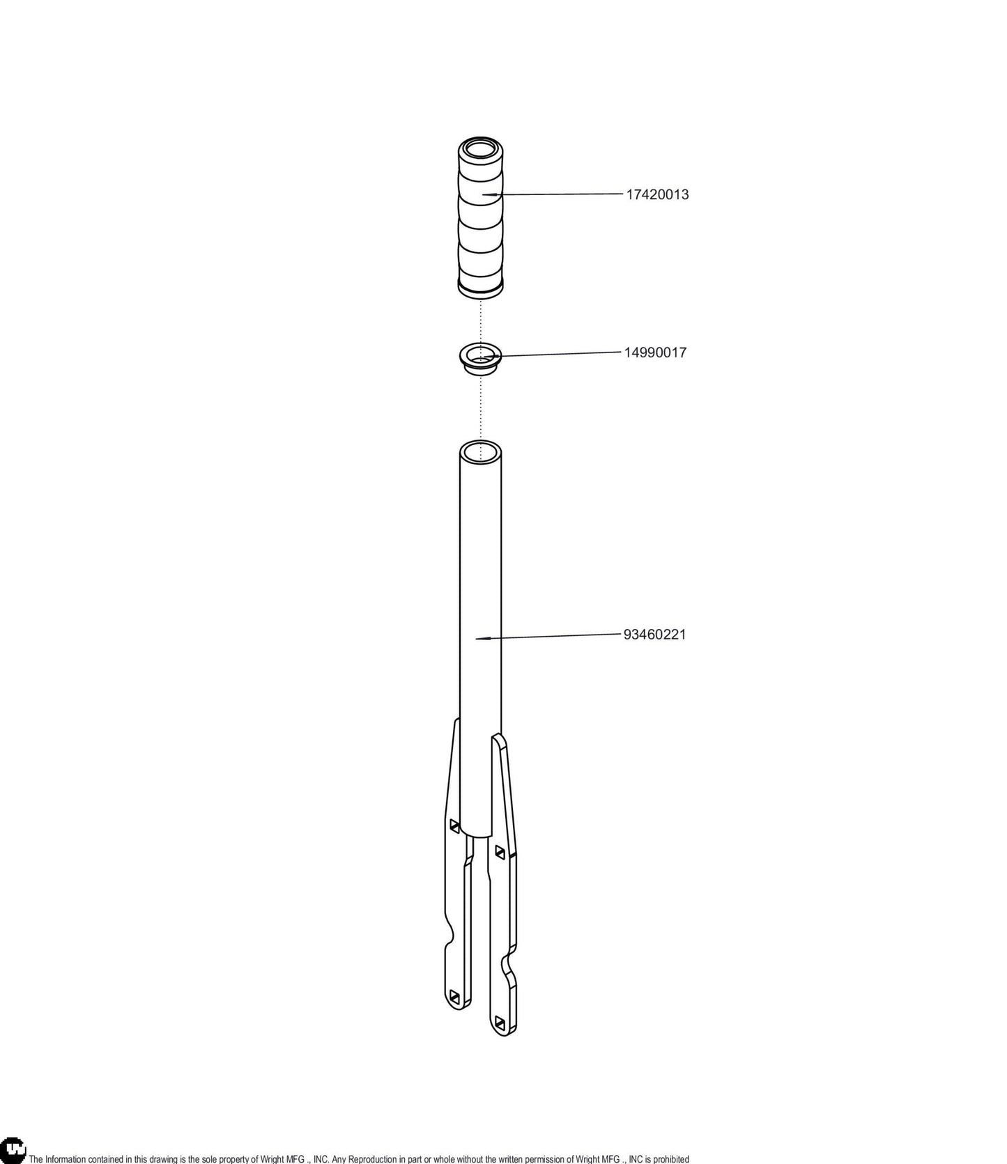WSTX/WSPX Deck Lift Handle 98460081.