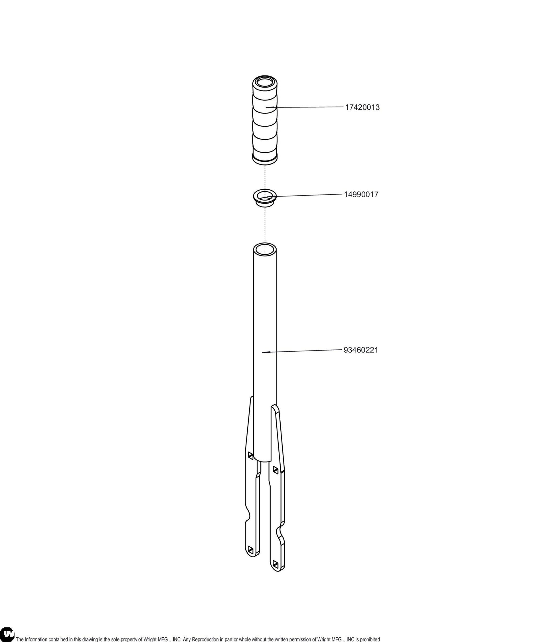 WSTX/WSPX Deck Lift Handle 98460081.