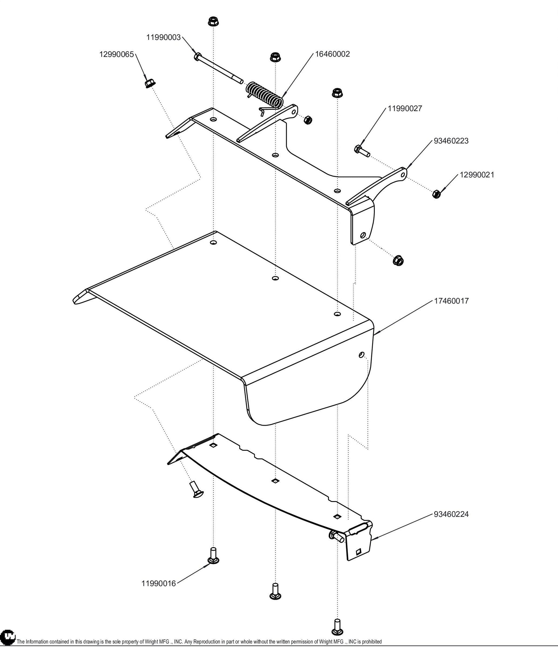 32/36 WSB Flexible Chute Deflector Assembly 98460086.