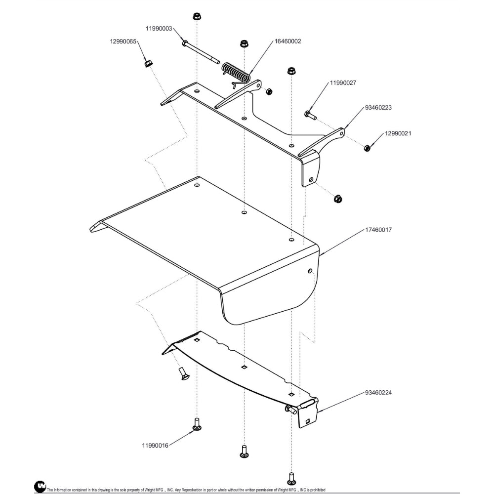 32/36 WSB Flexible Chute Deflector Assembly 98460086