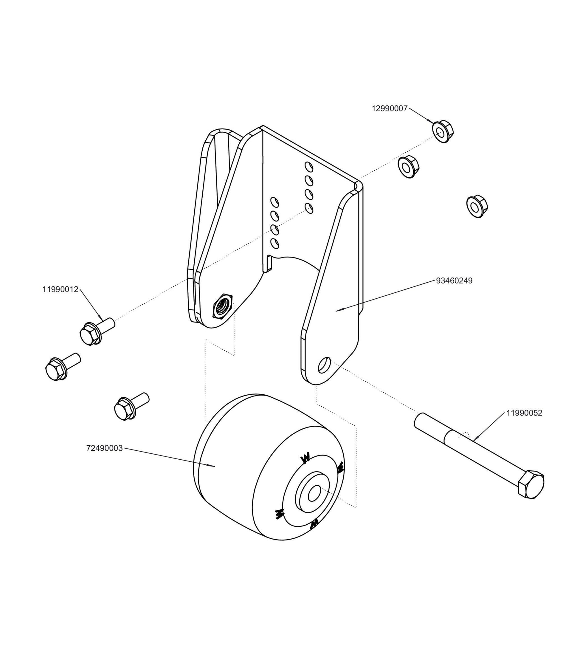 Discharge Antiscalp Assembly (Rep 98460075) 98460092.