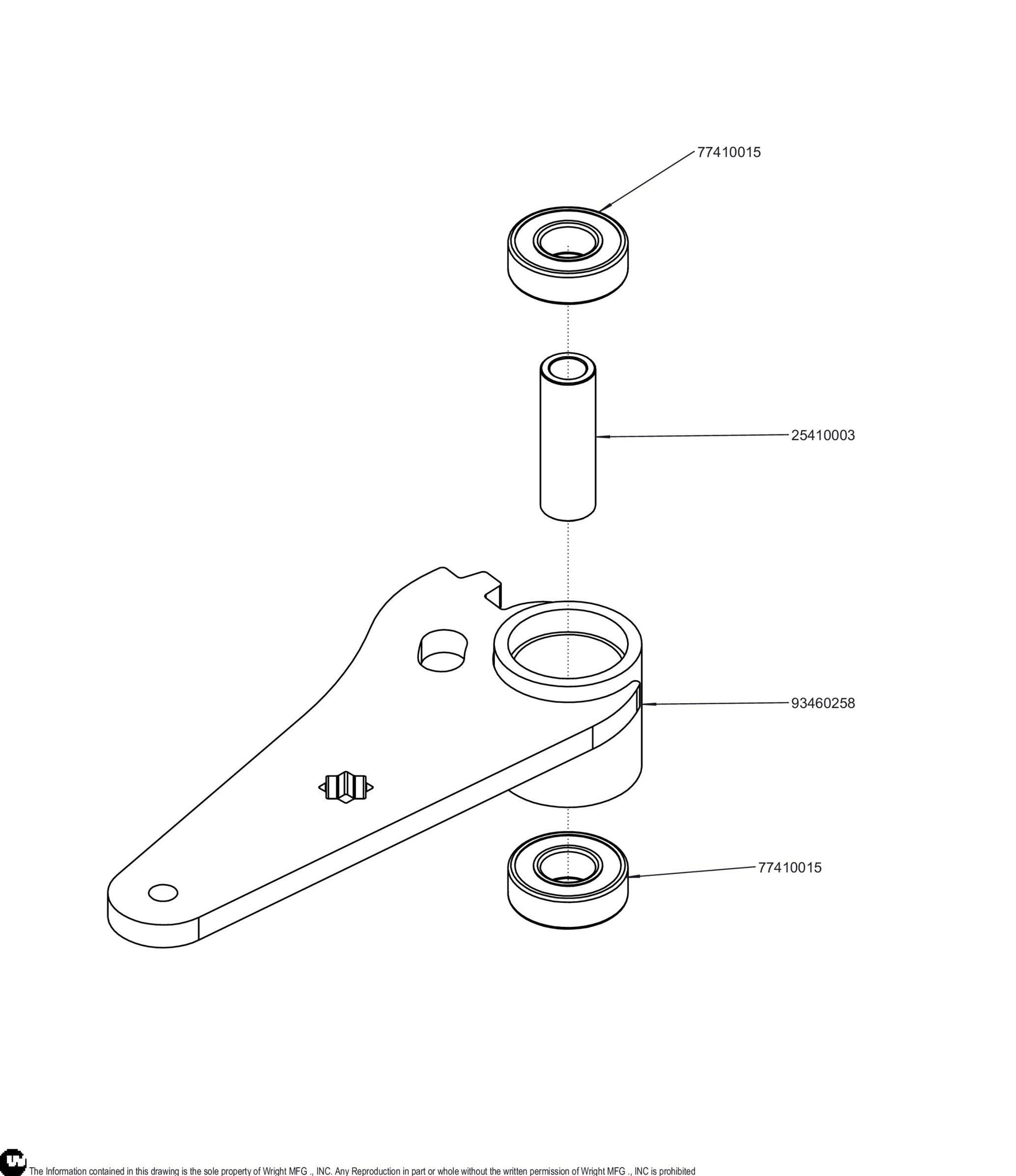 WSZK3 Idler Arm Assembly 98460096.