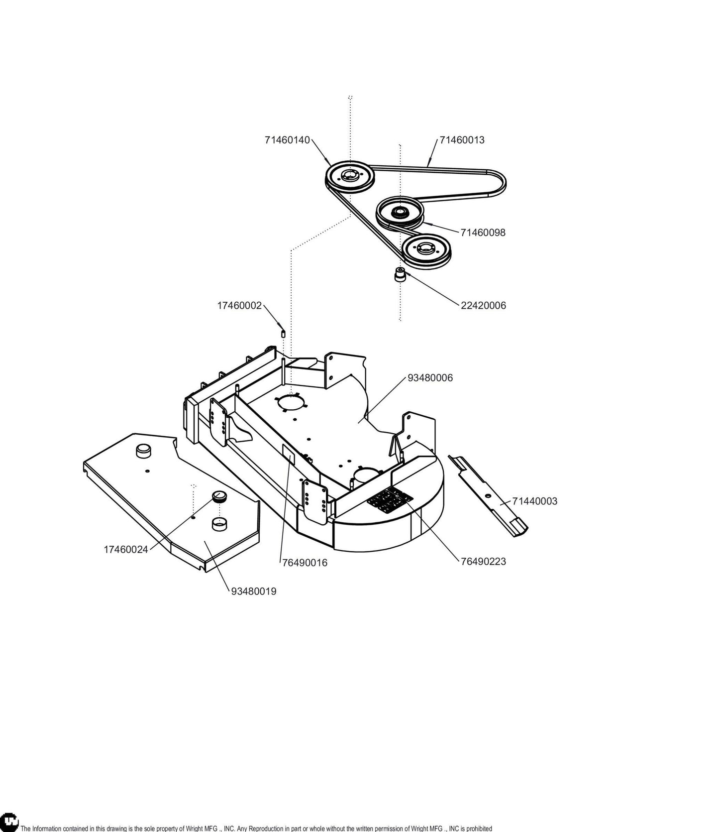 42 WSSM Deck Assembly 98470103.