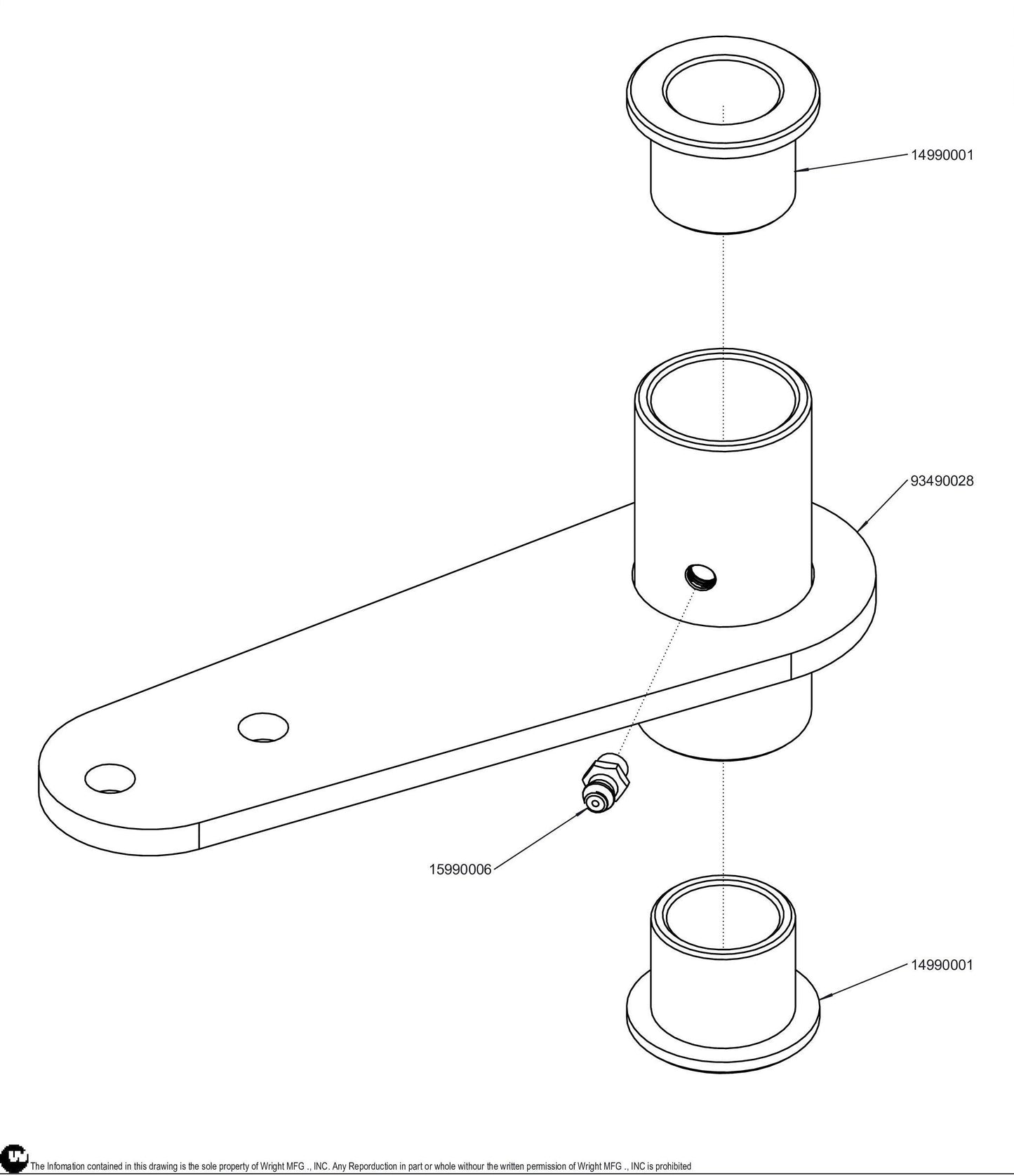 Deck/Hydro Idler Arm Assembly 98490002.