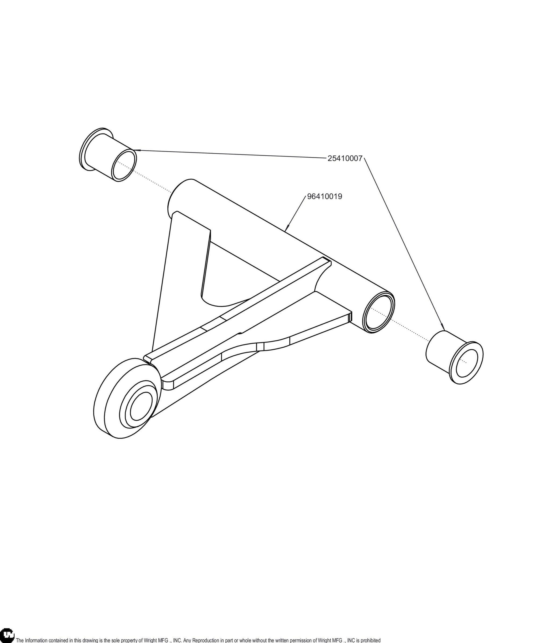 Extra Clearance Control Arm Assembly 98490028.