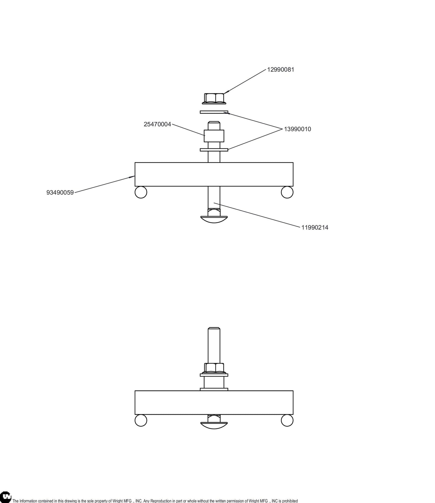 Deck Straightener Tool Assembly 98490030.