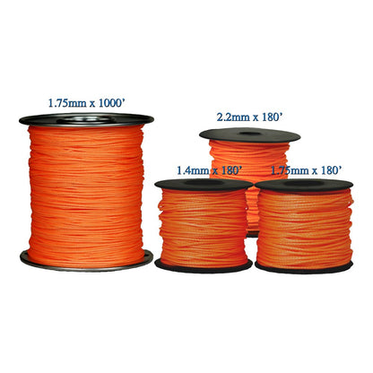 AllGear Slick Throw Line 2.5mm x 1000' Bulls Eye AGDPTL251000