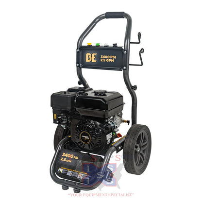 BE Equipment 223CC, 3400PSI@2.5GPM Gas Pressure Washer