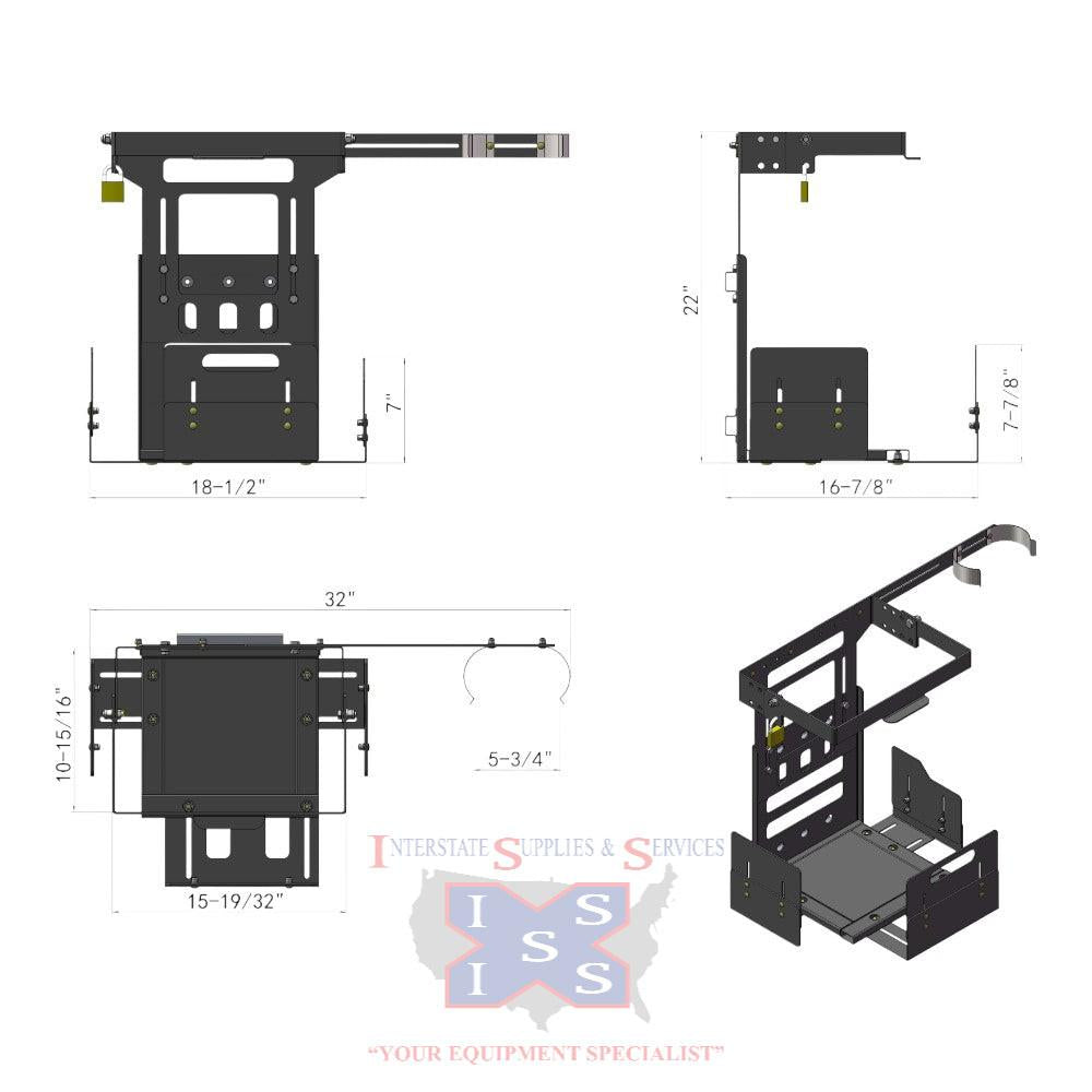 3-Way Adjustable Blower Rack BR4000N.