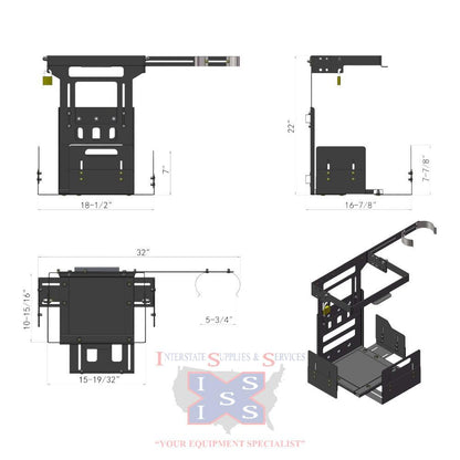 3-Way Adjustable Blower Rack BR4000N.