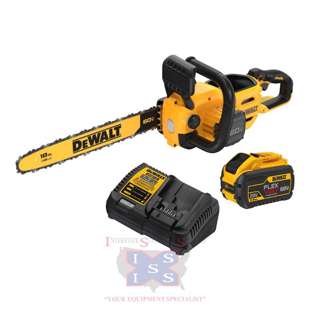 DeWalt 60V MAX 18" Brushless Cordless Chainsaw Kit.