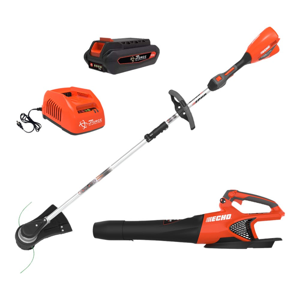Echo Eforce 56V Trimmer & Blower Value Pack with 2.5Ah Battery & Charger