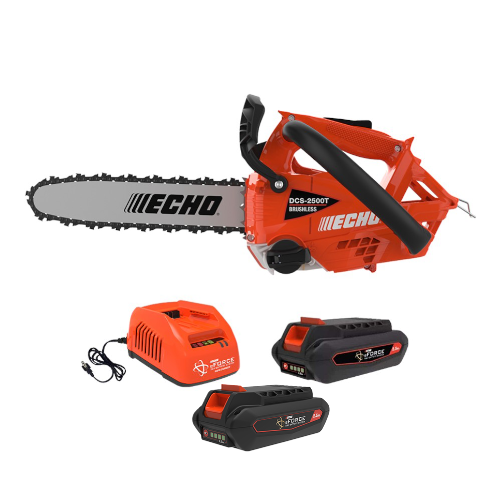 Echo 56V X-Series 12" Battery Powered Top Handle Chainsaw + FREE Extra 2.5 Battery