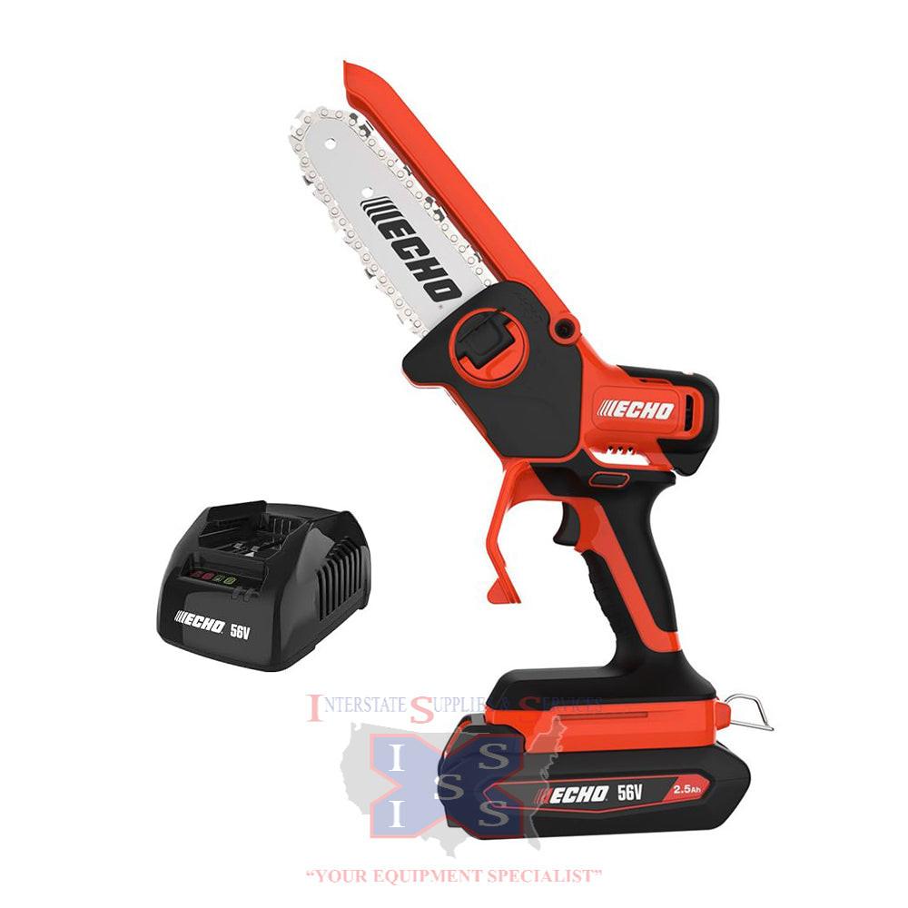 Echo 56V Battery 6" Pruner Saw Kit w/ 2.5Ah Battery & Top Mount Charger.