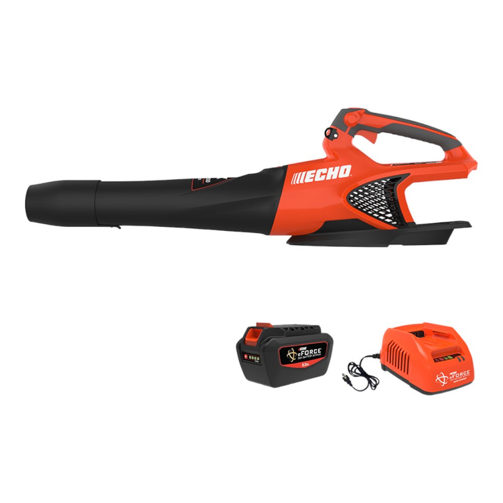 Echo Eforce 56V Battery Powered Handheld Leaf Blower Hand-Held Blower Kit (Rapid Charger)