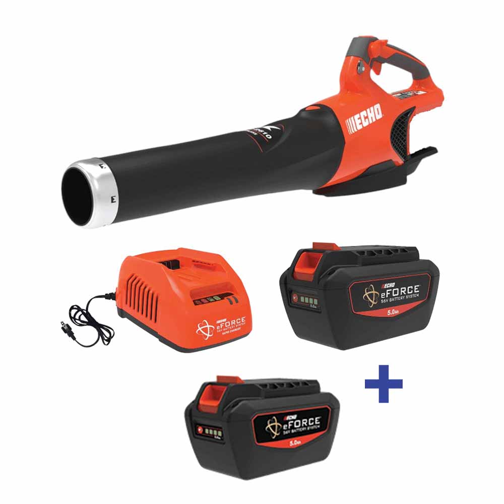 Echo Eforce 56V Battery Powered Handheld Heavy-Duty Leaf Blower Kit + FREE Extra Battery