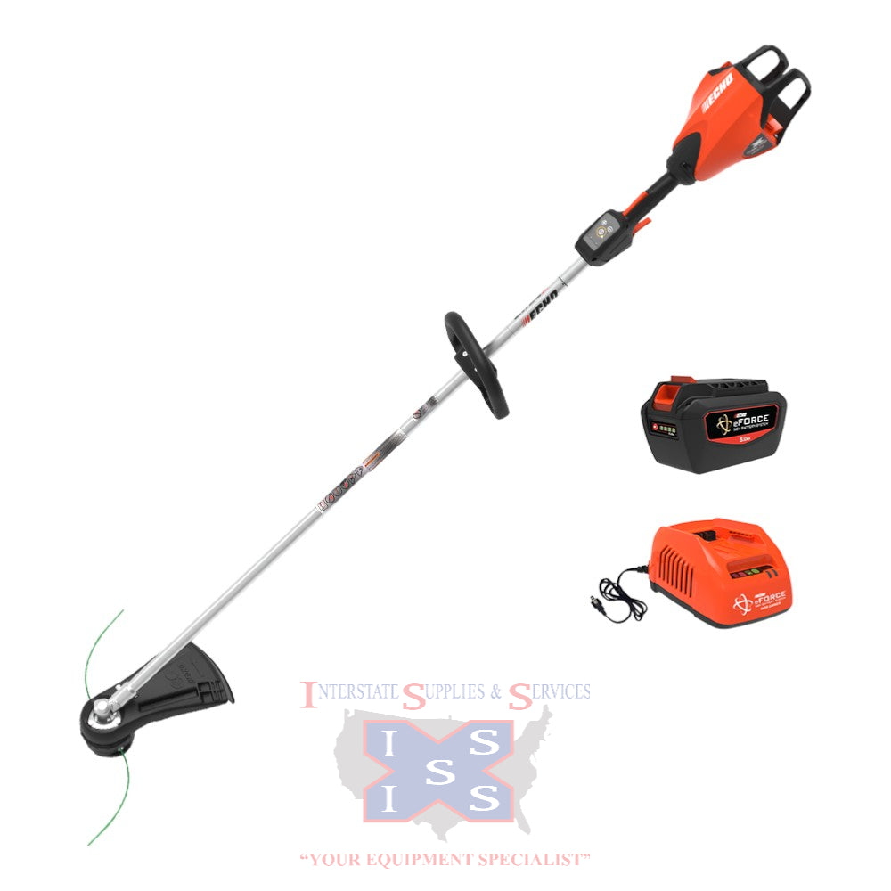 eForce DSRM-2600R2 Straight-Shaft String Trimmer with 5.0Ah Batt