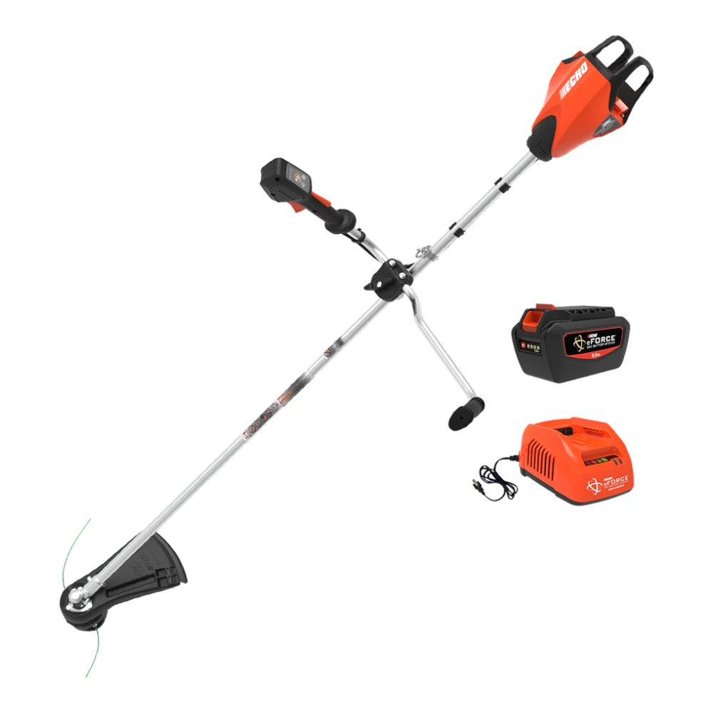 Echo Eforce 56V X-Series 17" Brushless Battery String Trimmer with U-handle (Rapid Charger)