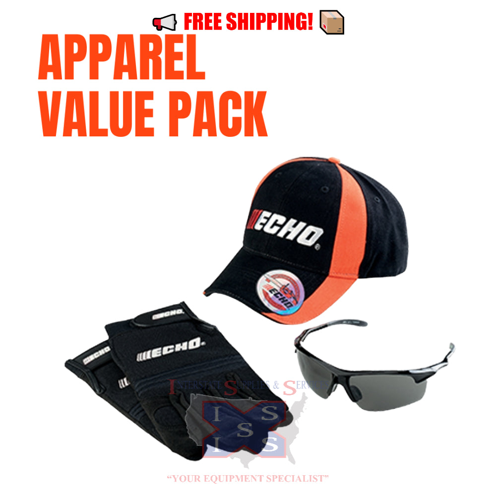 Echo Apparel Value Pack (Includes Hat, Safety Glasses and Gloves)