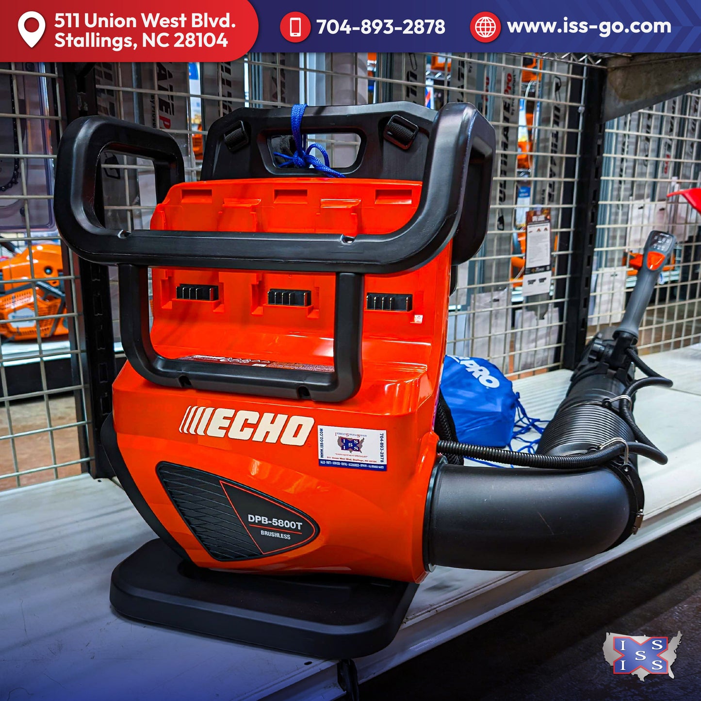 Kit de soplador de mochila Echo Eforce de 56 V con batería