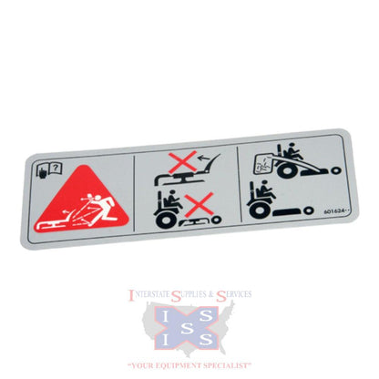Hustler Turf Decal Discharge C 601624