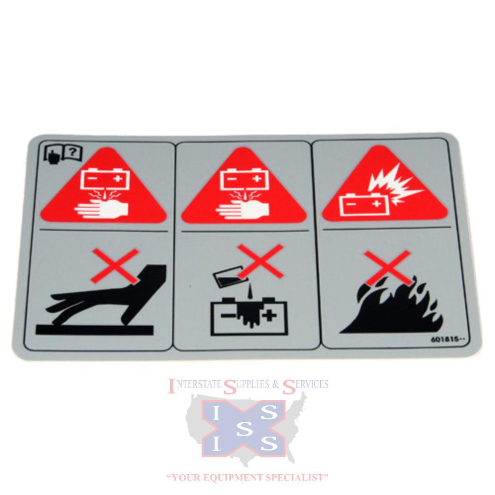 Hustler Turf Decal Battery War 601815