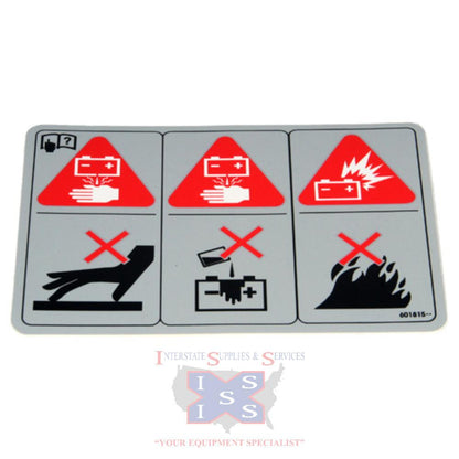 Hustler Turf Decal Battery War 601815