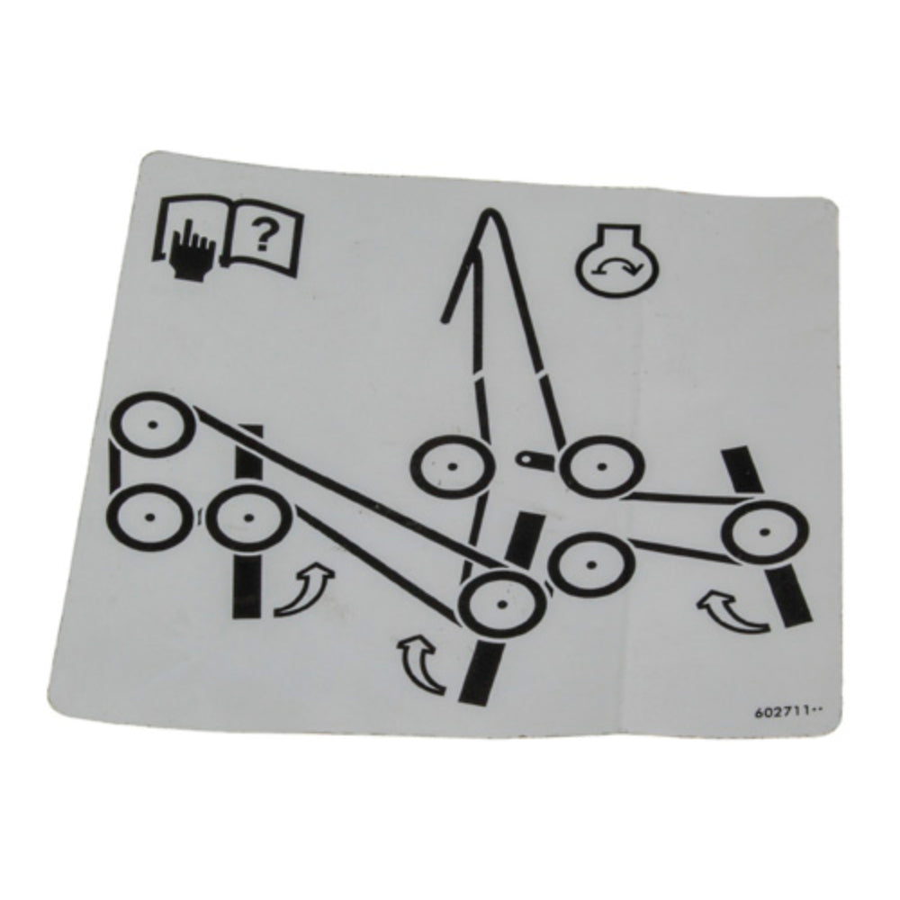 Hustler Turf Decal Belt Rout H 602711