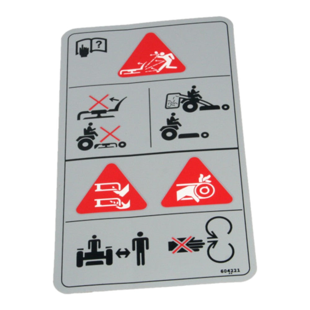 Hustler Turf Decal Danger / Ch 604221