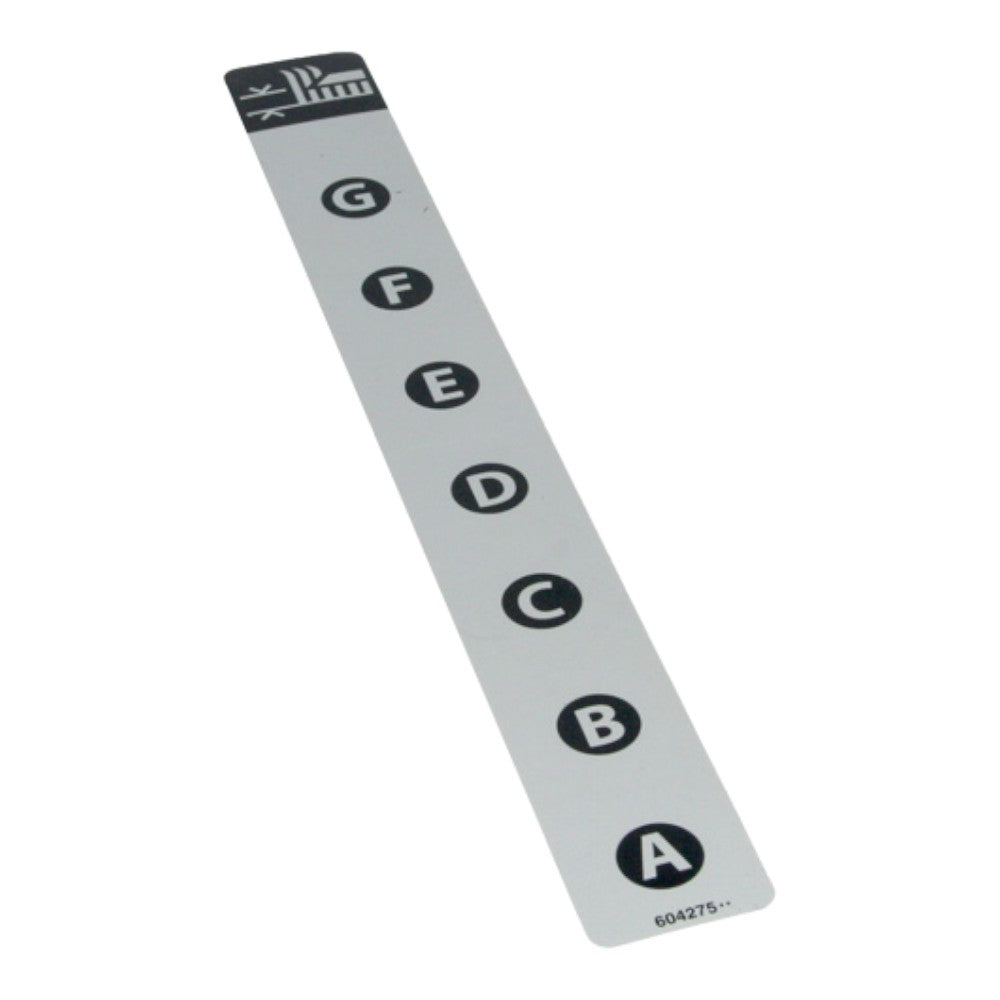 Hustler Turf Decal Deck Height 604275