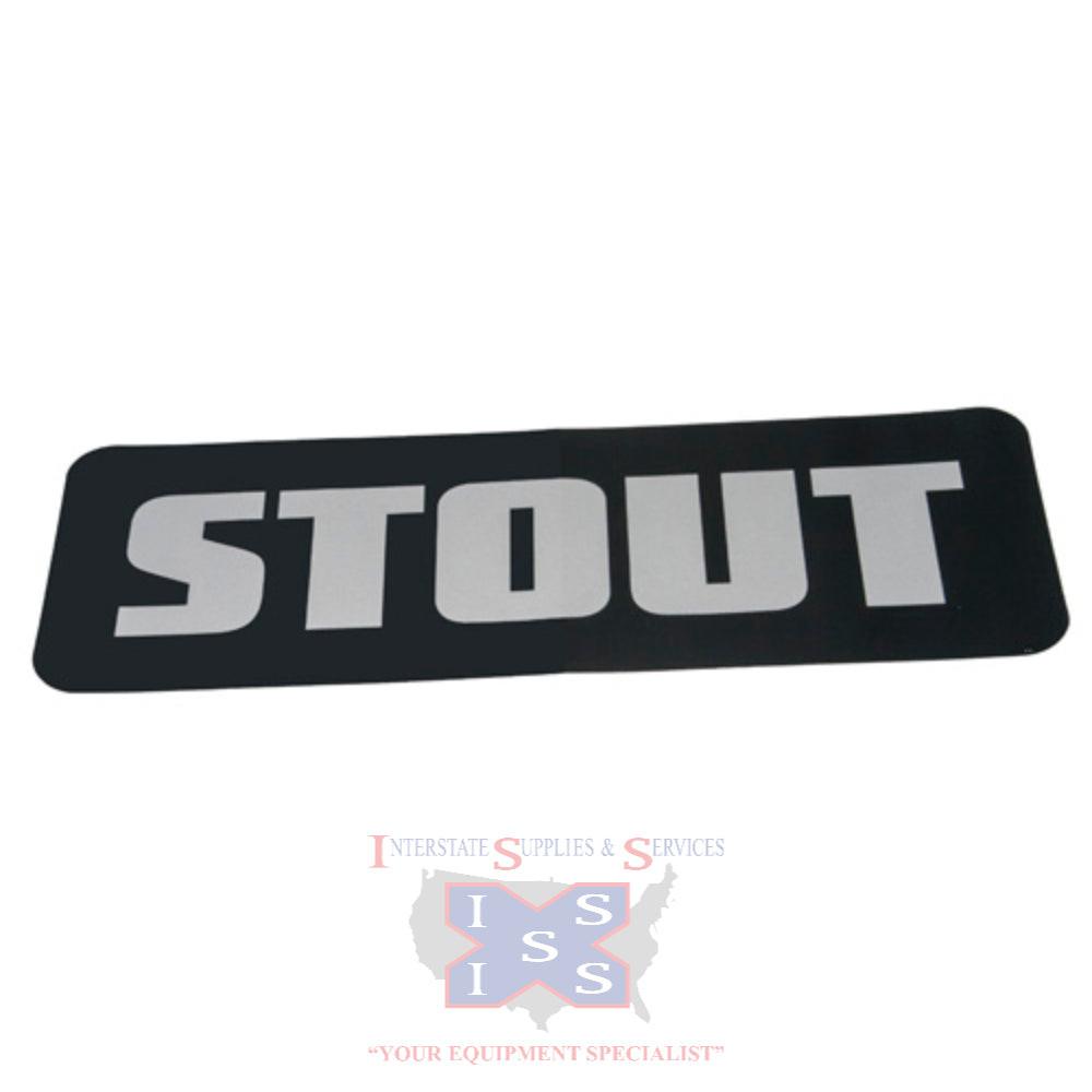 Hustler Turf Decal Stout Logo 605191