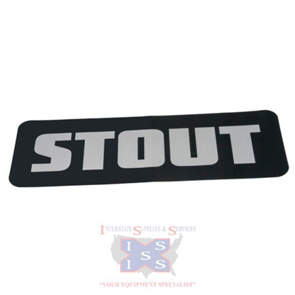 Hustler Turf Decal Stout Logo 605191