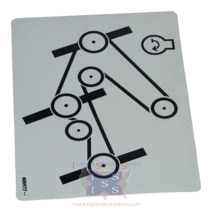 Hustler Turf Decal Belt Routin 605977