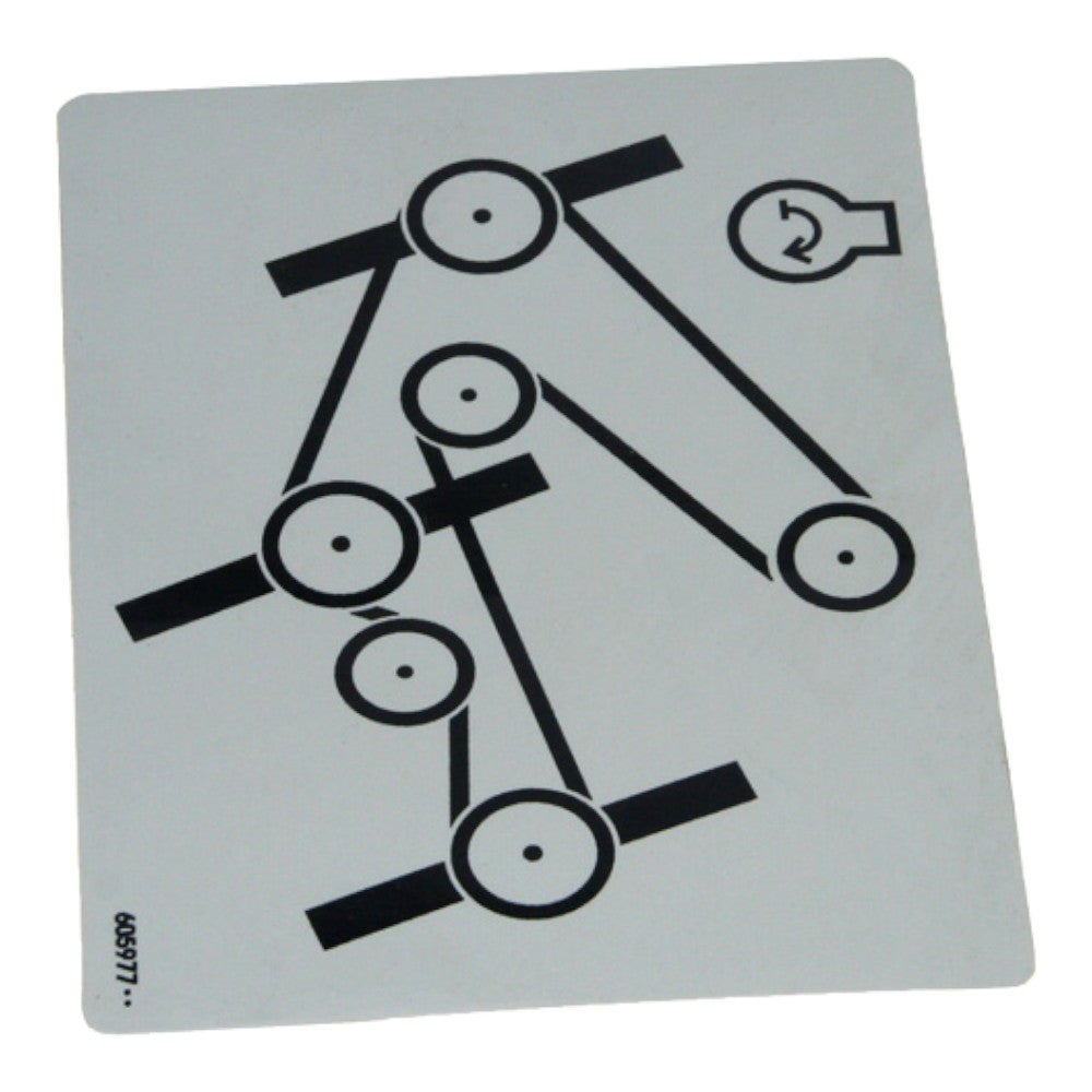 Hustler Turf Decal Belt Routin 605977