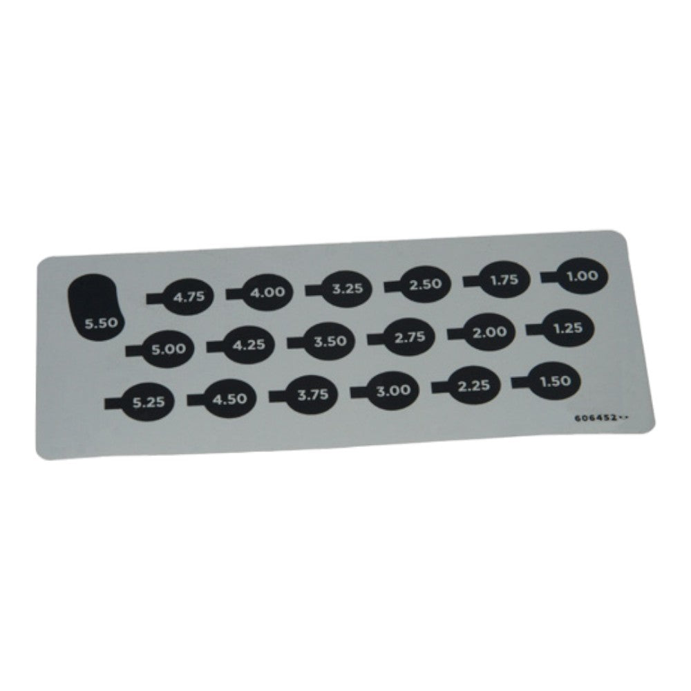 Hustler Turf Decal Deck Height 606452