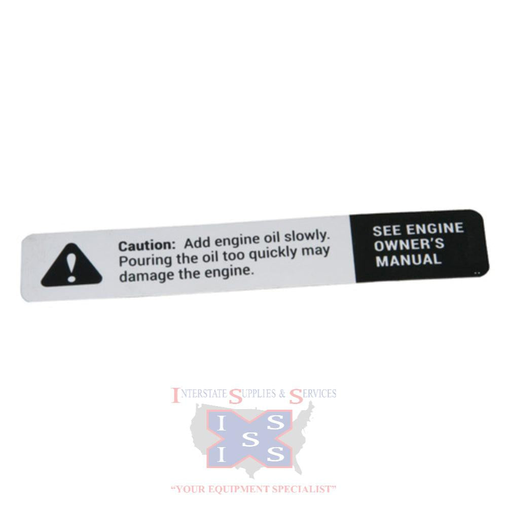 Hustler Turf Decal Caution 606453