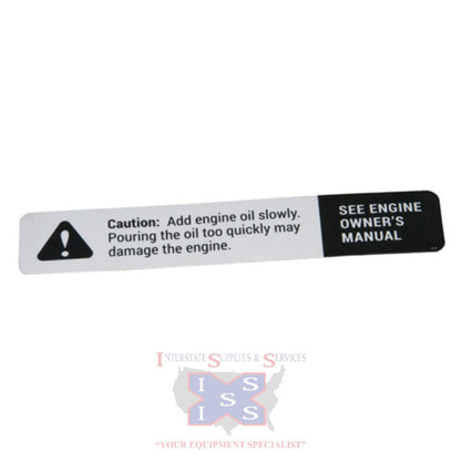 Hustler Turf Decal Caution 606453