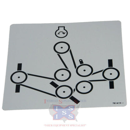 Hustler Turf Decal Belt 781419