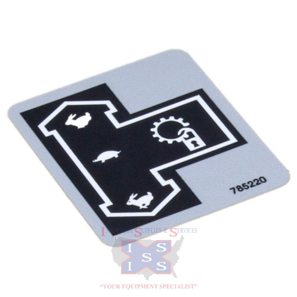 Hustler Turf Decal Steering R. 785220