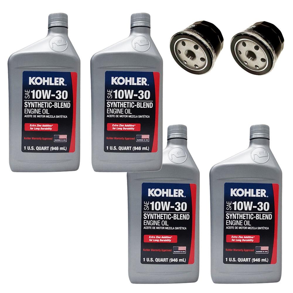 Proven Part Double Oil Change Kit 4 Quarts Oil Ty22029 (2) Filters AM125424