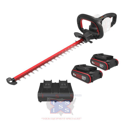 Kress 40V 24-inch Brushless Hedge Trimmer Kit.