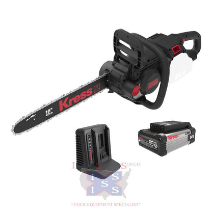 Kress 60V 16-inch Brushless Chainsaw Kit.