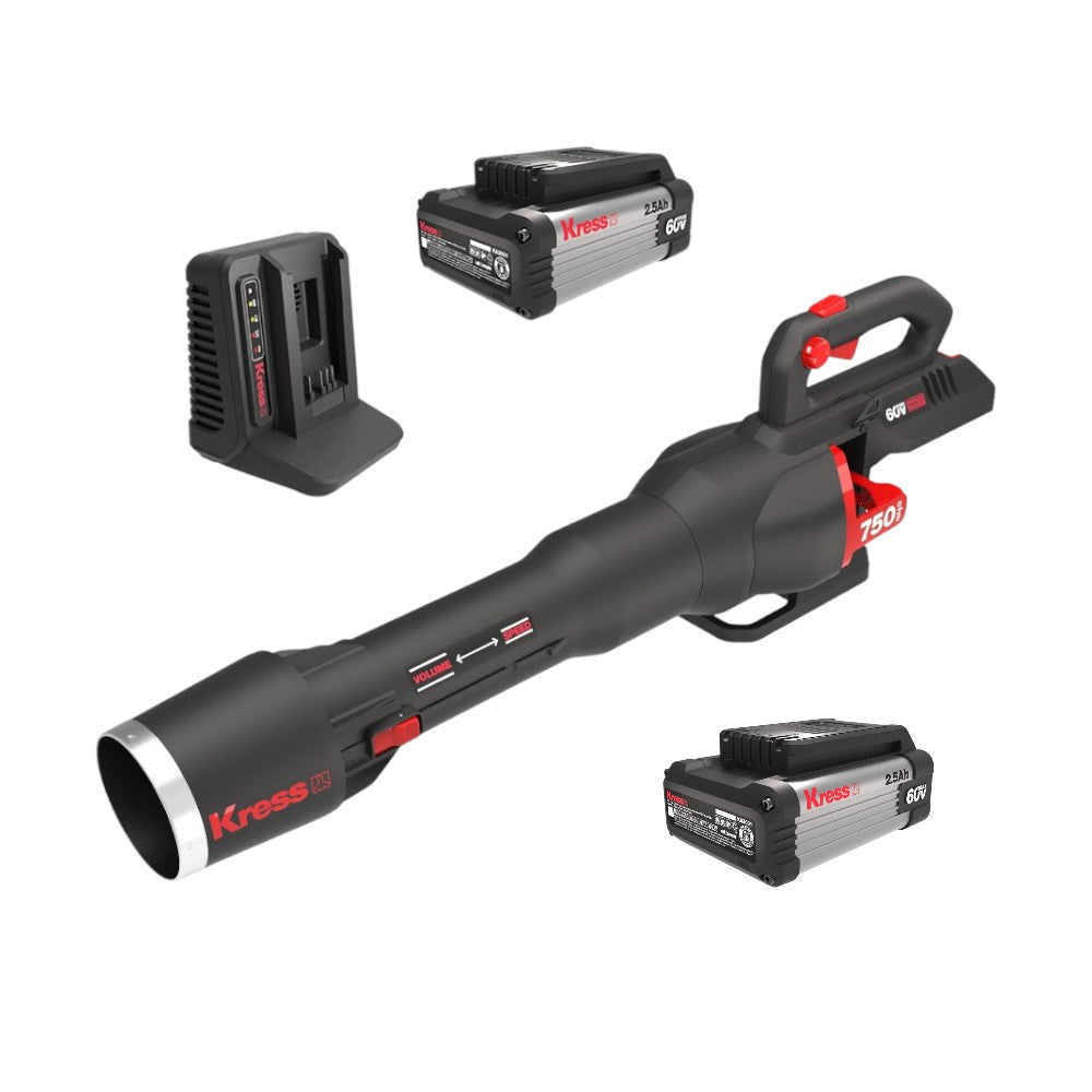 Kress 60V Leaf Blower Kit w/ FREE Extra 2.5Ah Battery