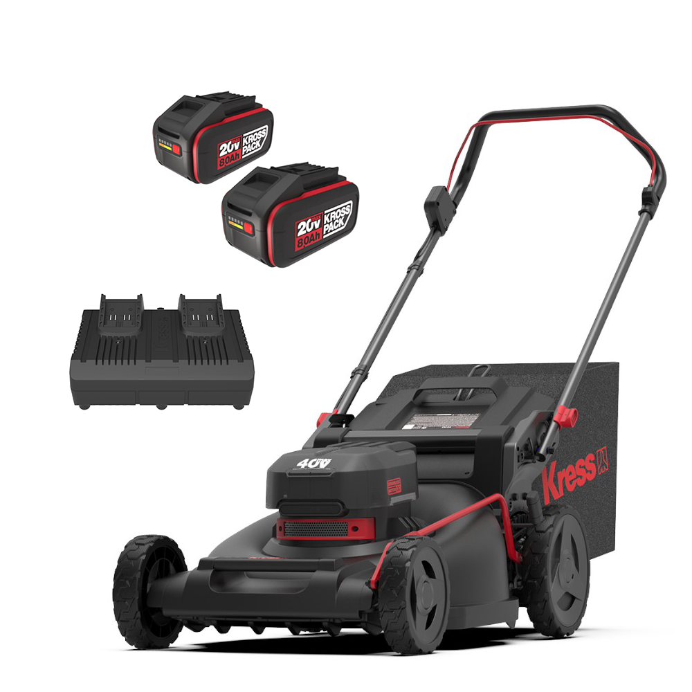 Kress 40V Residential Push Mower (2 x 8Ah Batteries + 4A Dual Port Charger)
