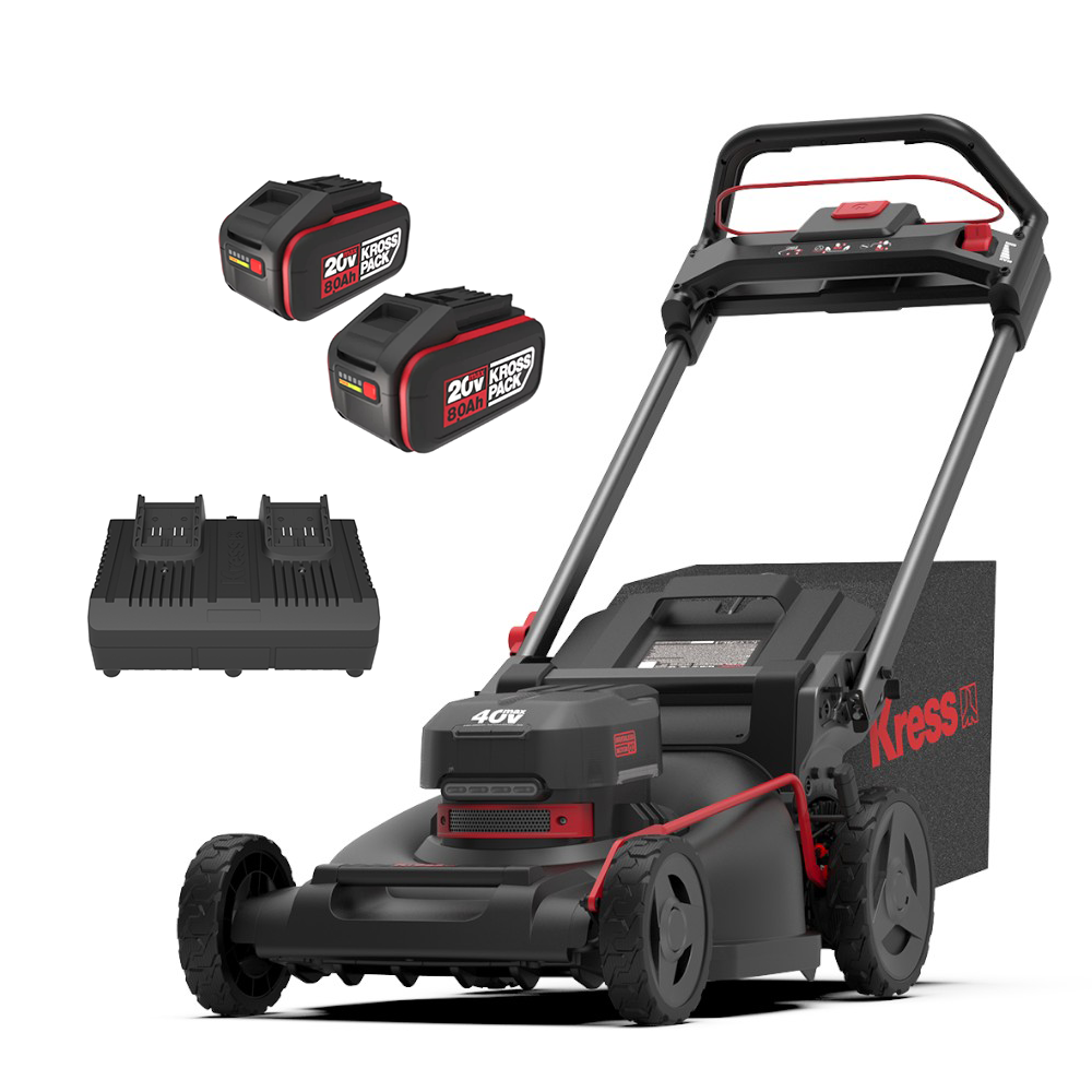 Kress 40V Residential SP Mower (2 x 8Ah Batteries + 4A Dual Port Charger)
